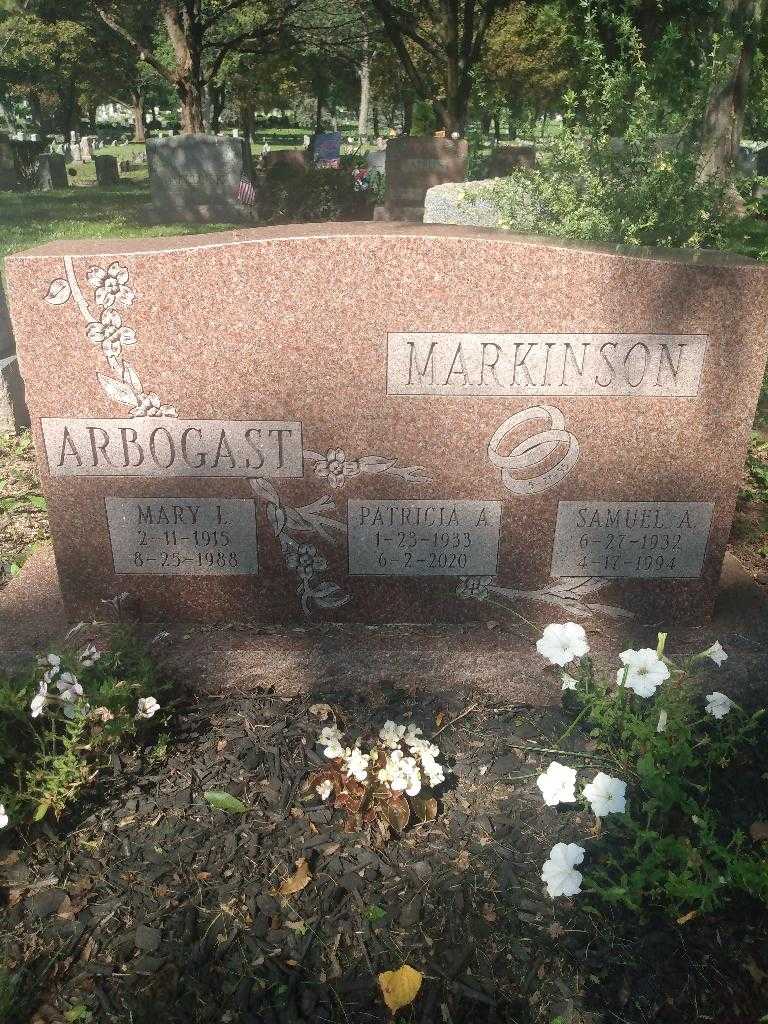 Mary L. Arbogast's grave. Photo 2