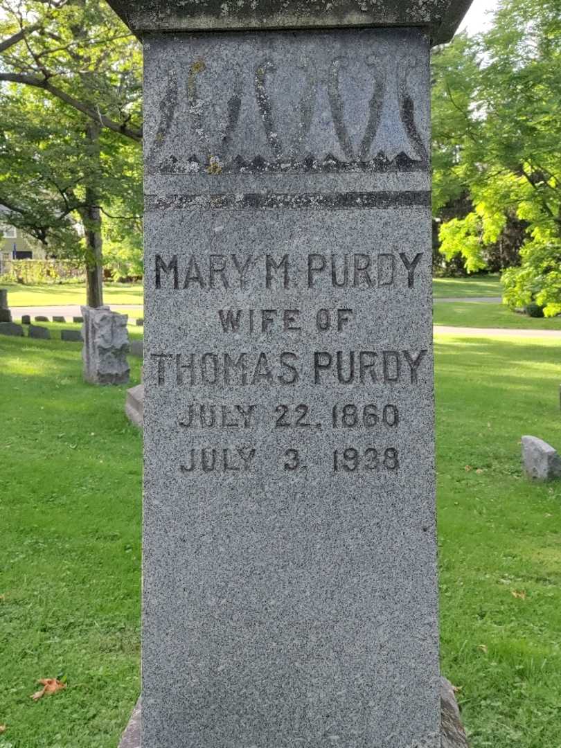 Mary M. Purdy's grave. Photo 2