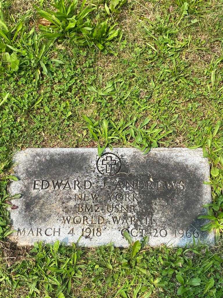 Edward J. Andrews's grave. Photo 3