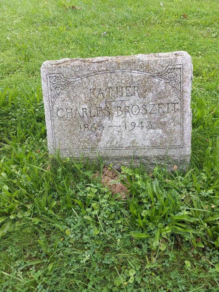 Charles Broszeit's grave. Photo 2