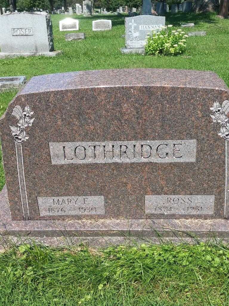 Mary E. Lothridge's grave. Photo 3