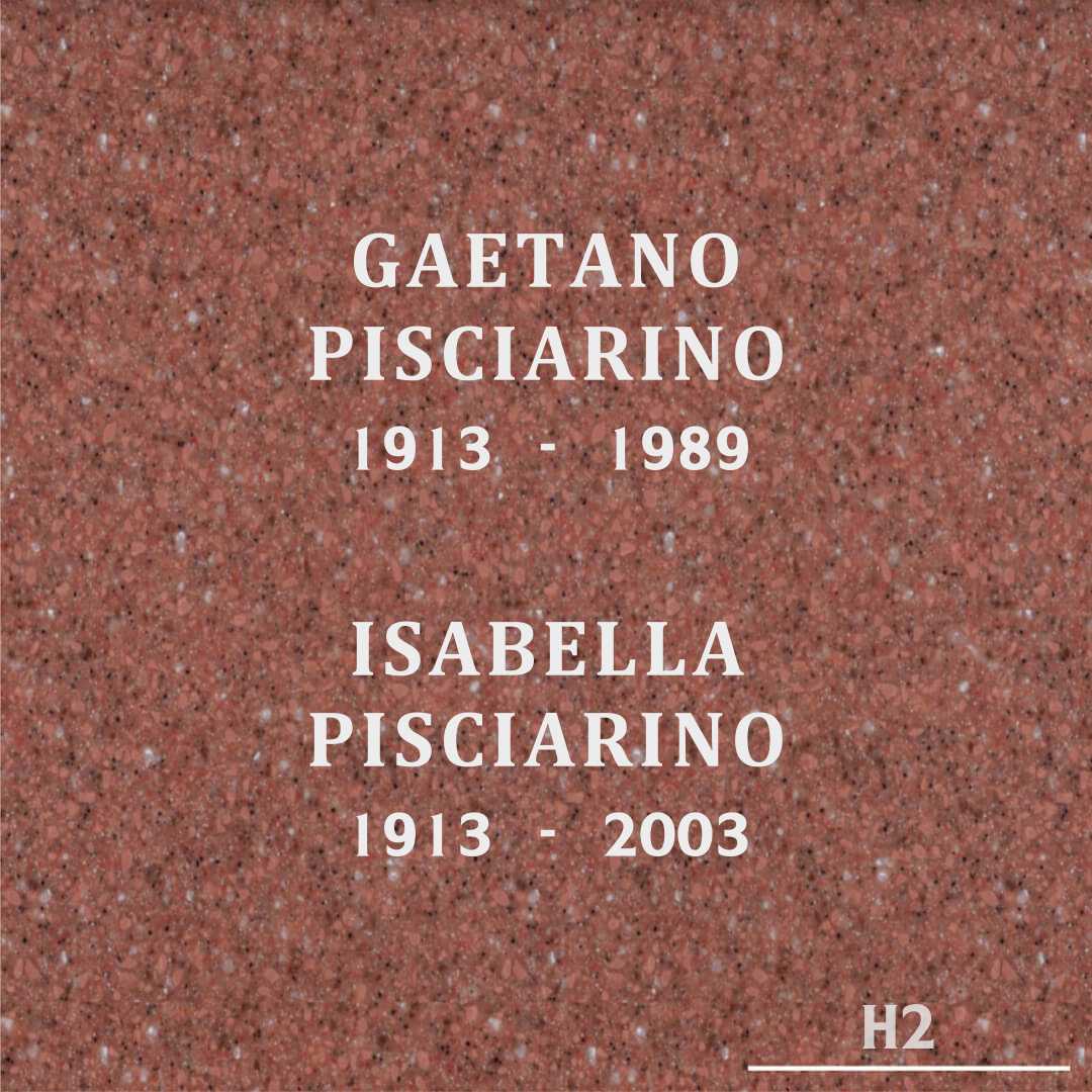Gaetano Pisciarino's grave