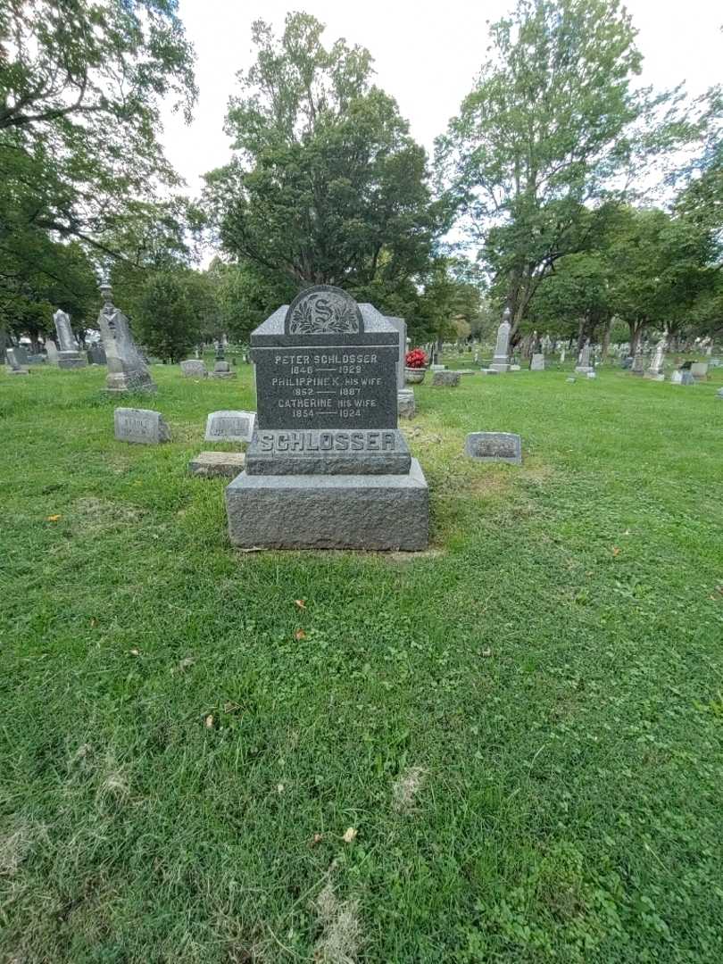 Catherine Schlosser's grave. Photo 1