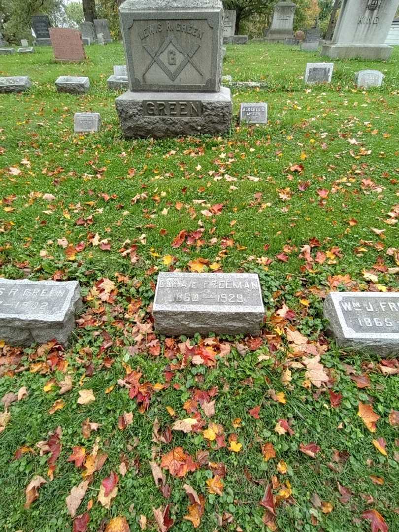 Cora Ethel Freeman's grave. Photo 1