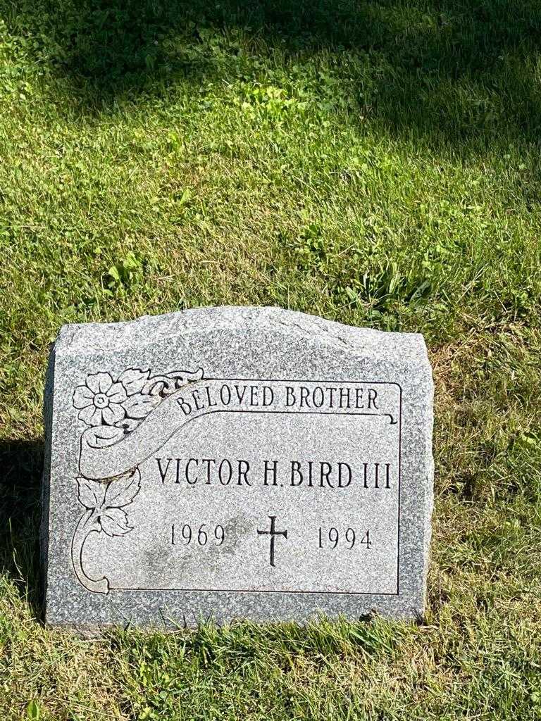 Victor H. Bird Third's grave. Photo 1