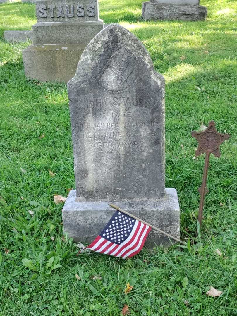 John Stauss's grave. Photo 2