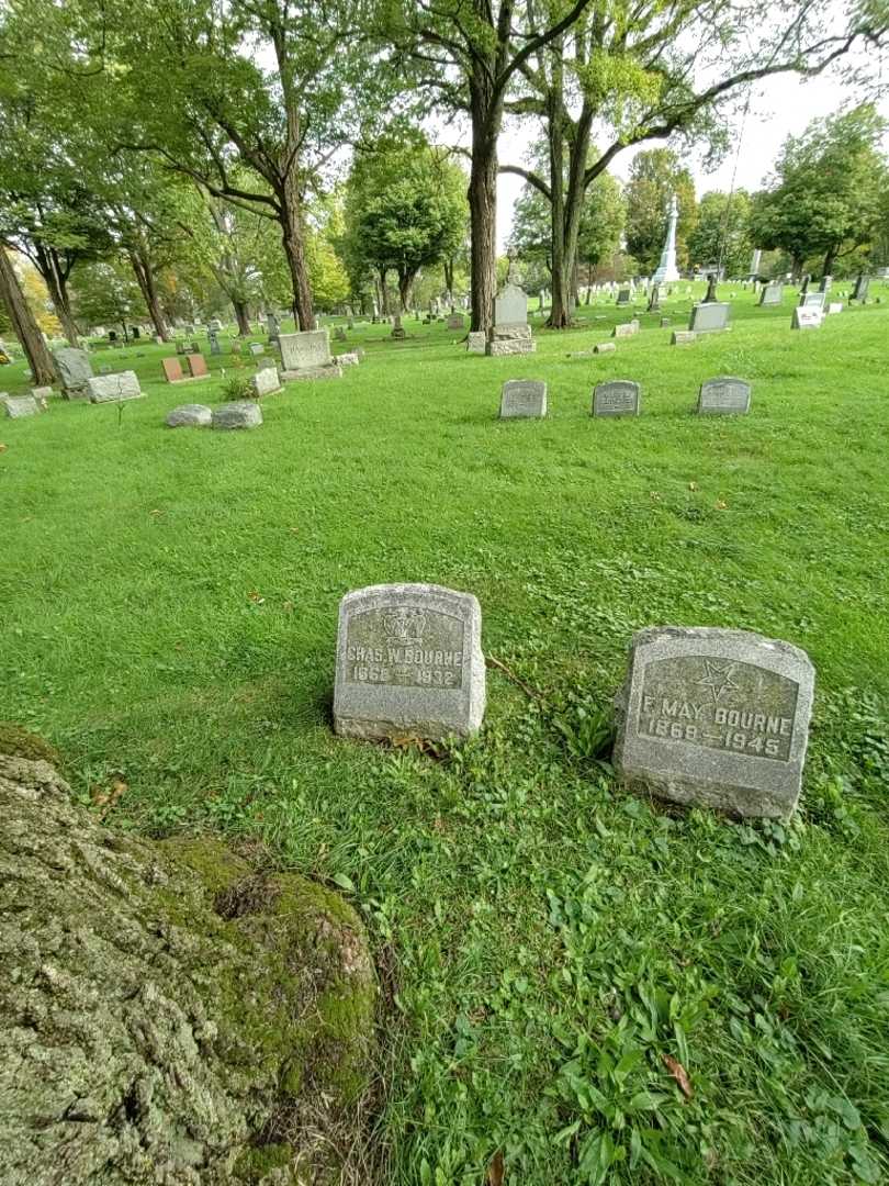 Charles W. Bourne's grave. Photo 1