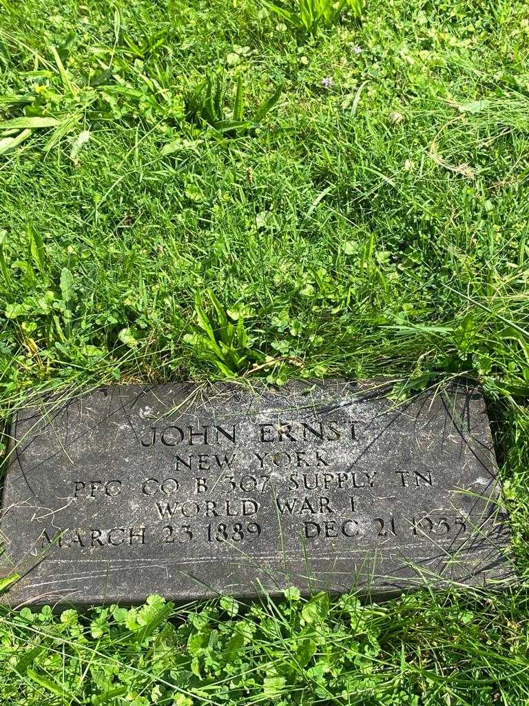 John Ernst's grave. Photo 3