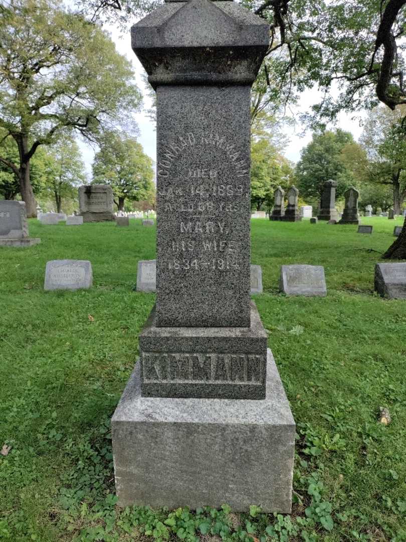 Conrad Kimmann's grave. Photo 2