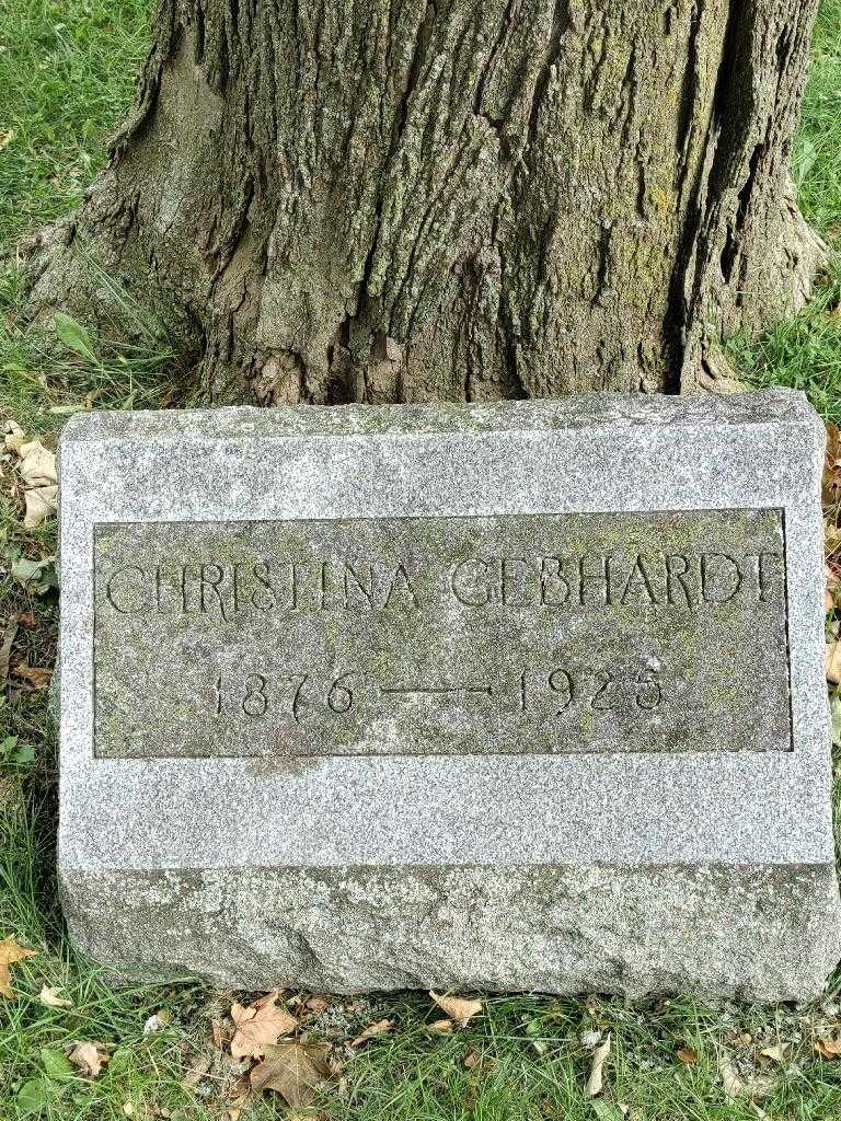 Christiana Gebhardt's grave. Photo 3