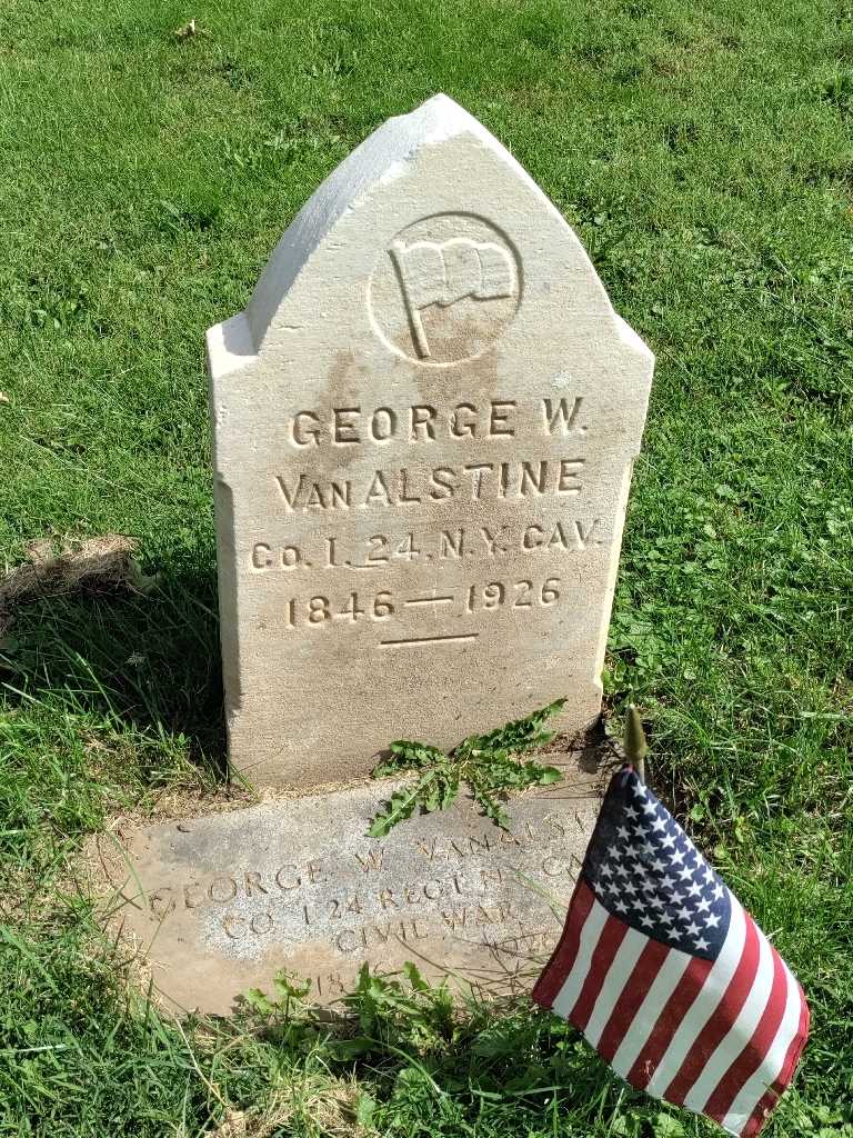 George W. Van Alstine's grave. Photo 2