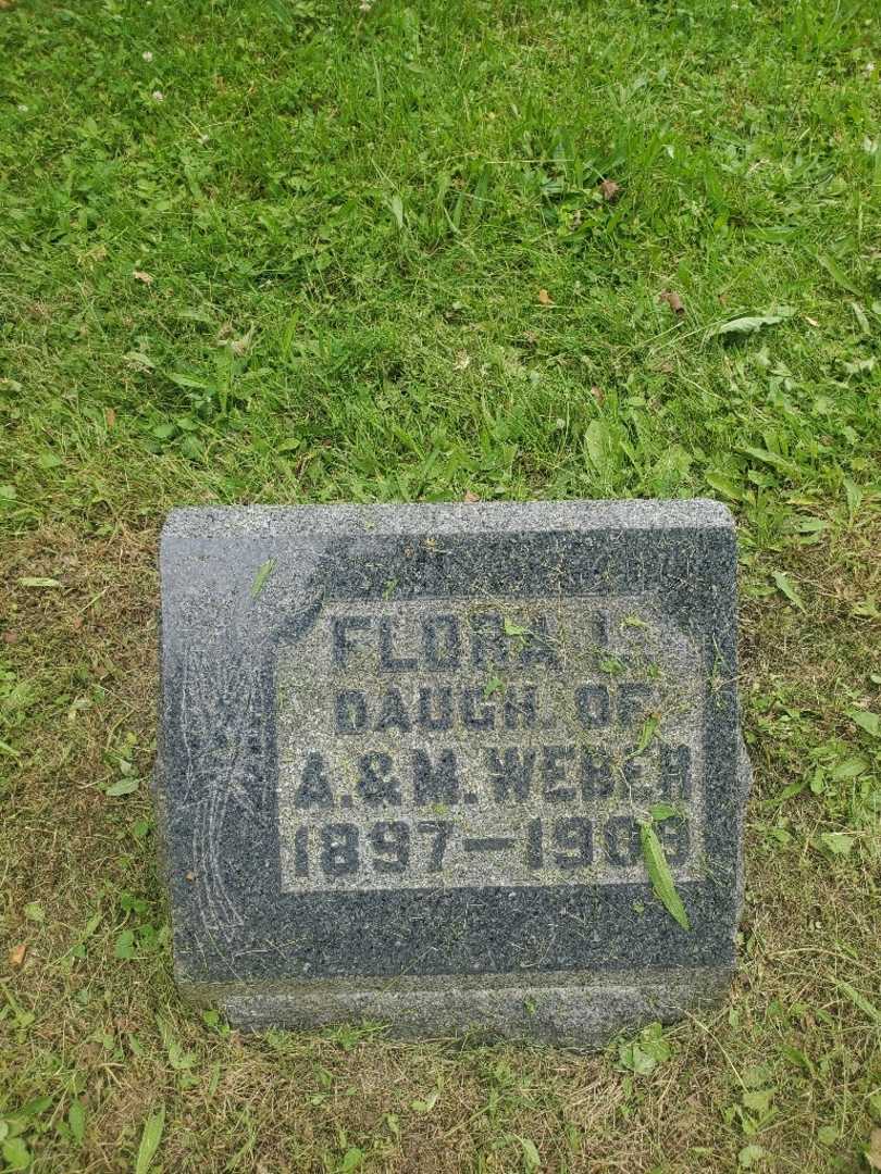 Flora L. Weber's grave. Photo 3