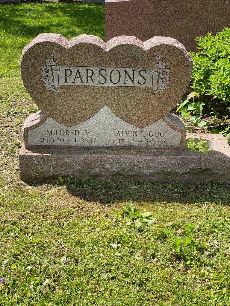 Mildred V. Parsons's grave. Photo 3