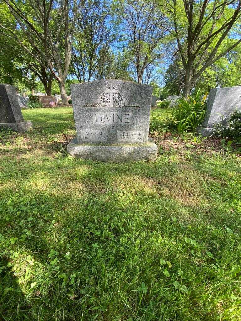 Alma M. LoVine's grave. Photo 1