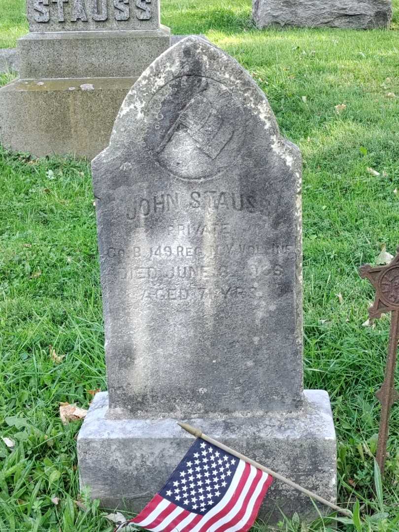 John Stauss's grave. Photo 3