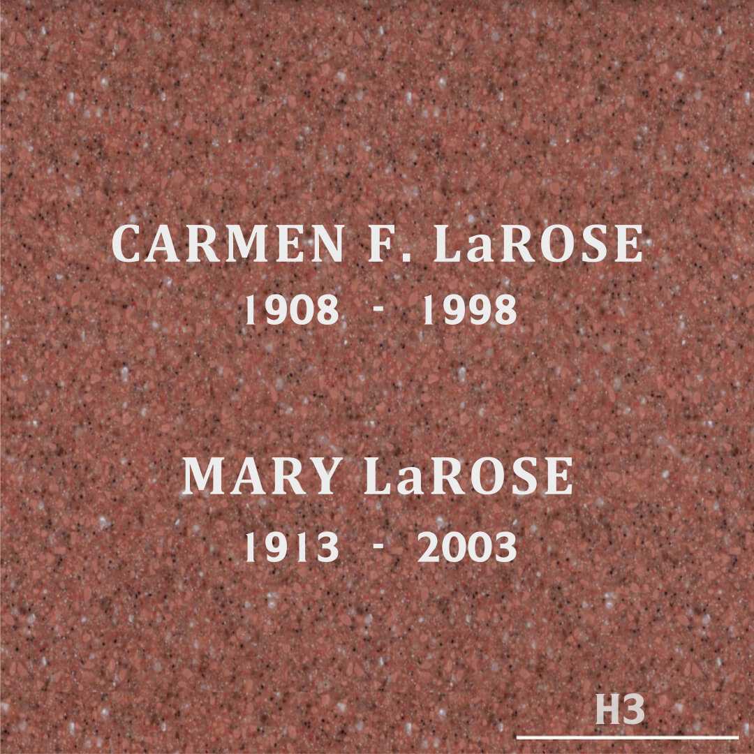 Mary LaRose's grave