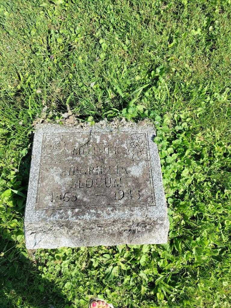 Henrietta Graves Slocum's grave. Photo 2
