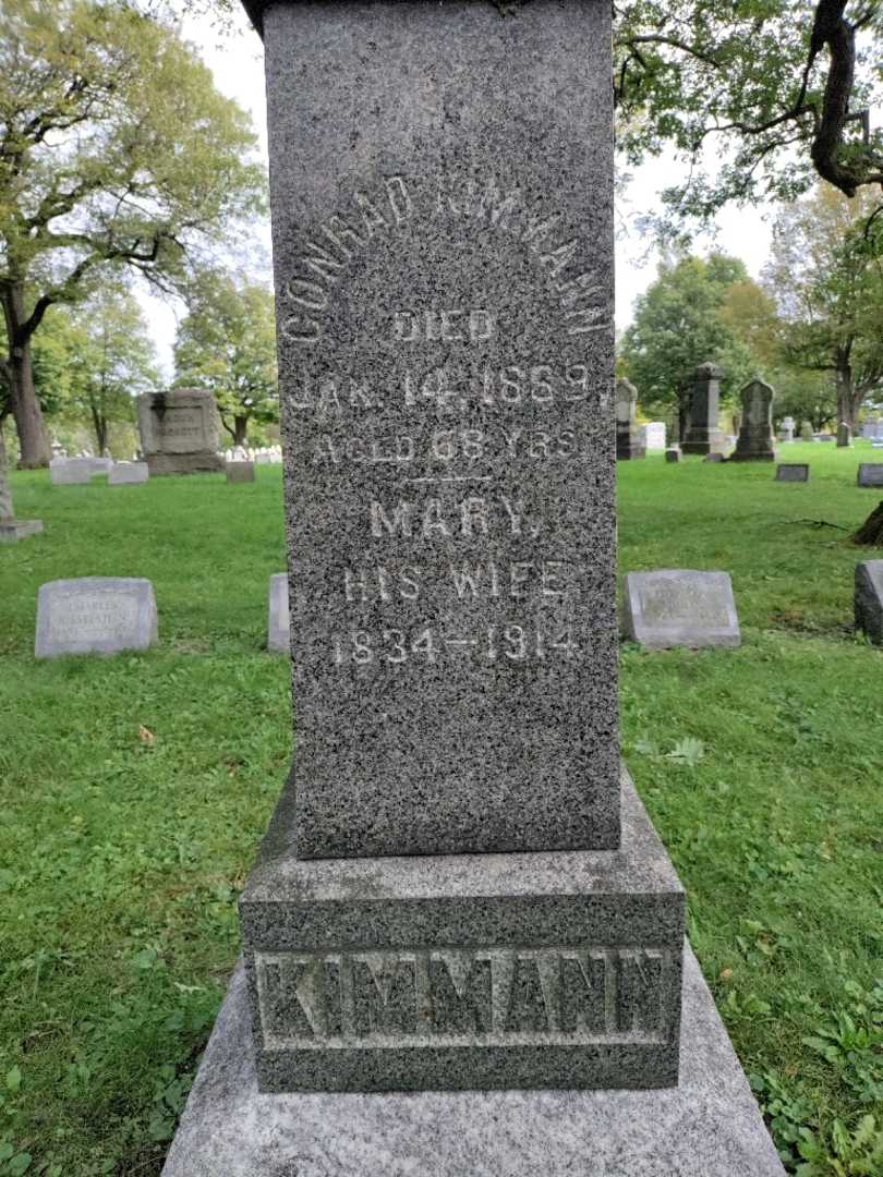 Conrad Kimmann's grave. Photo 3