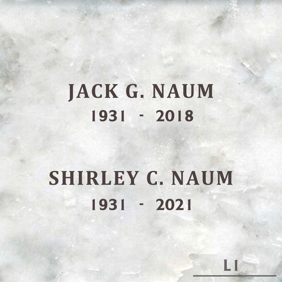 Shirley C. Naum's grave