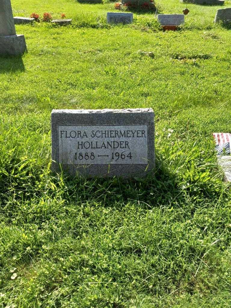 Flora Schiermeyer Hollander's grave. Photo 3