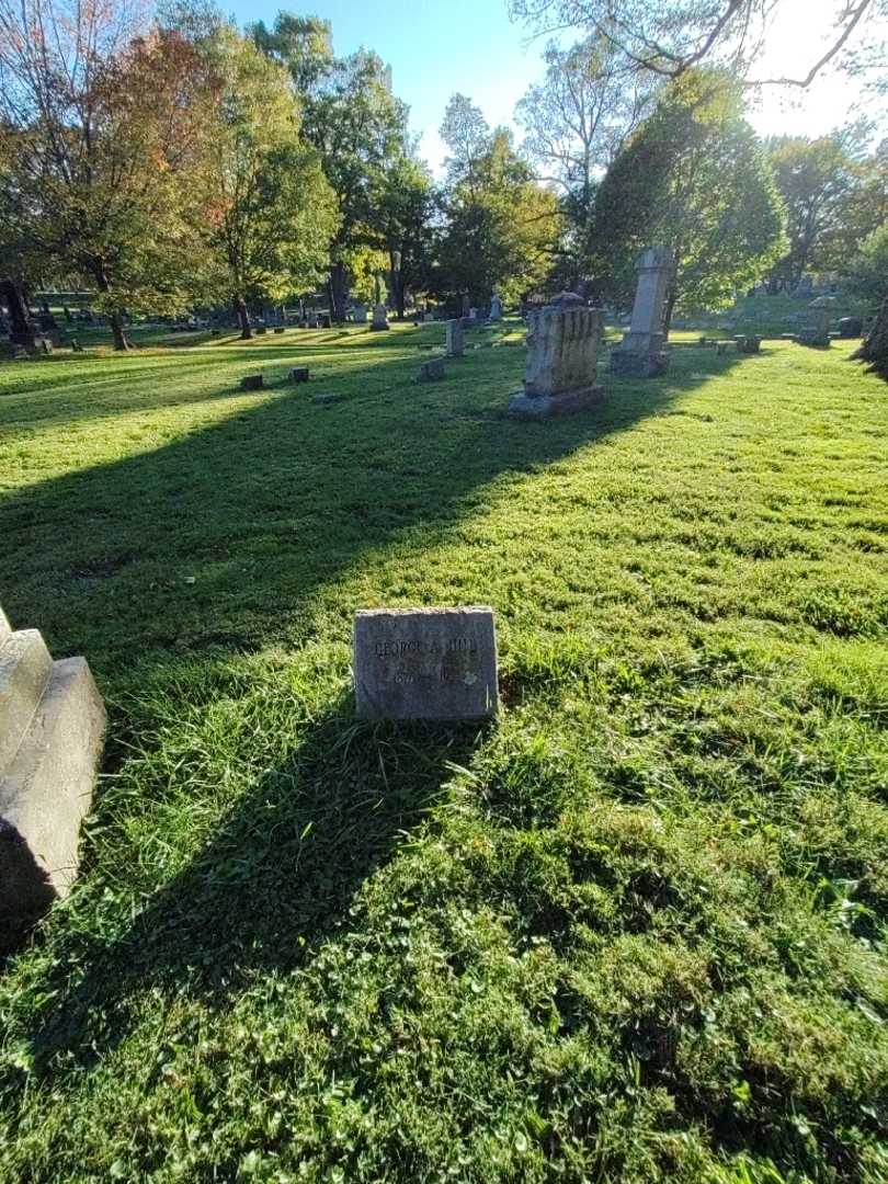 George A. Hill's grave. Photo 1