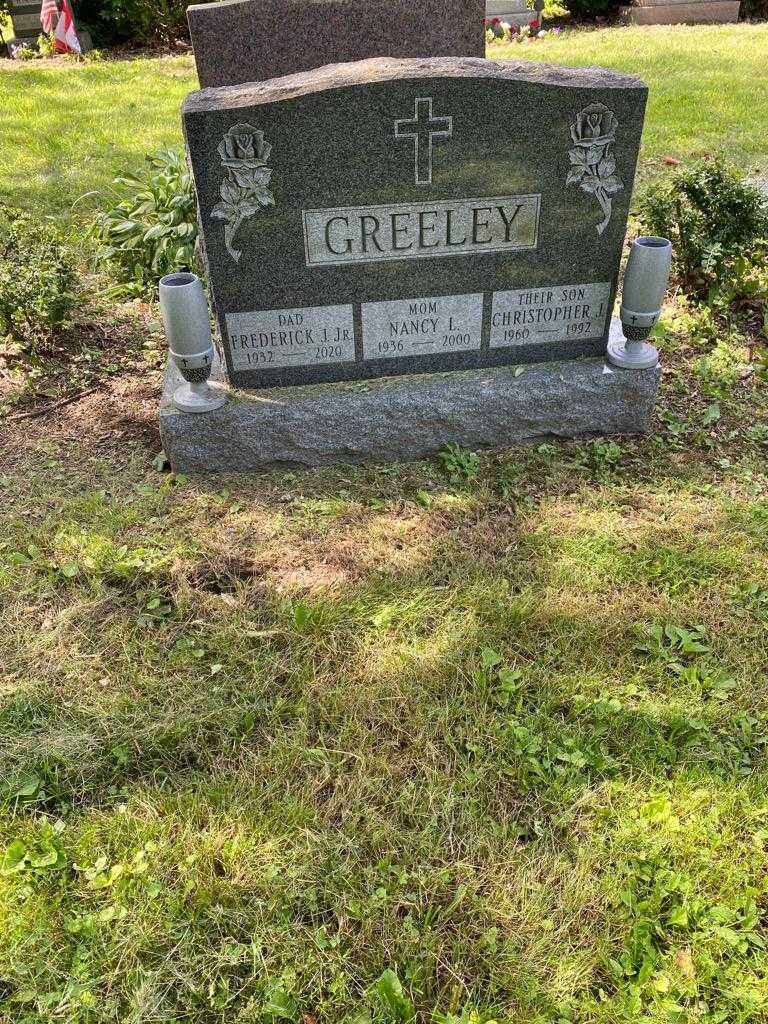 Frederick J. Greeley Junior's grave. Photo 2