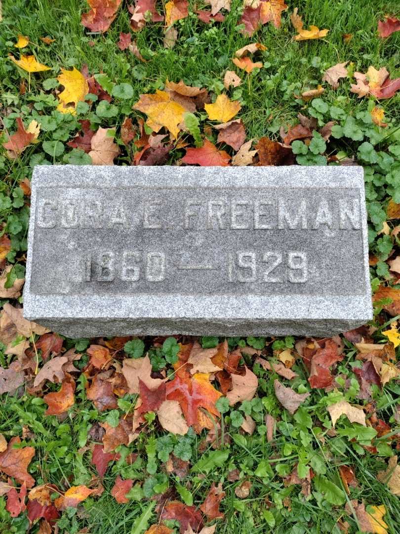 Cora Ethel Freeman's grave. Photo 3