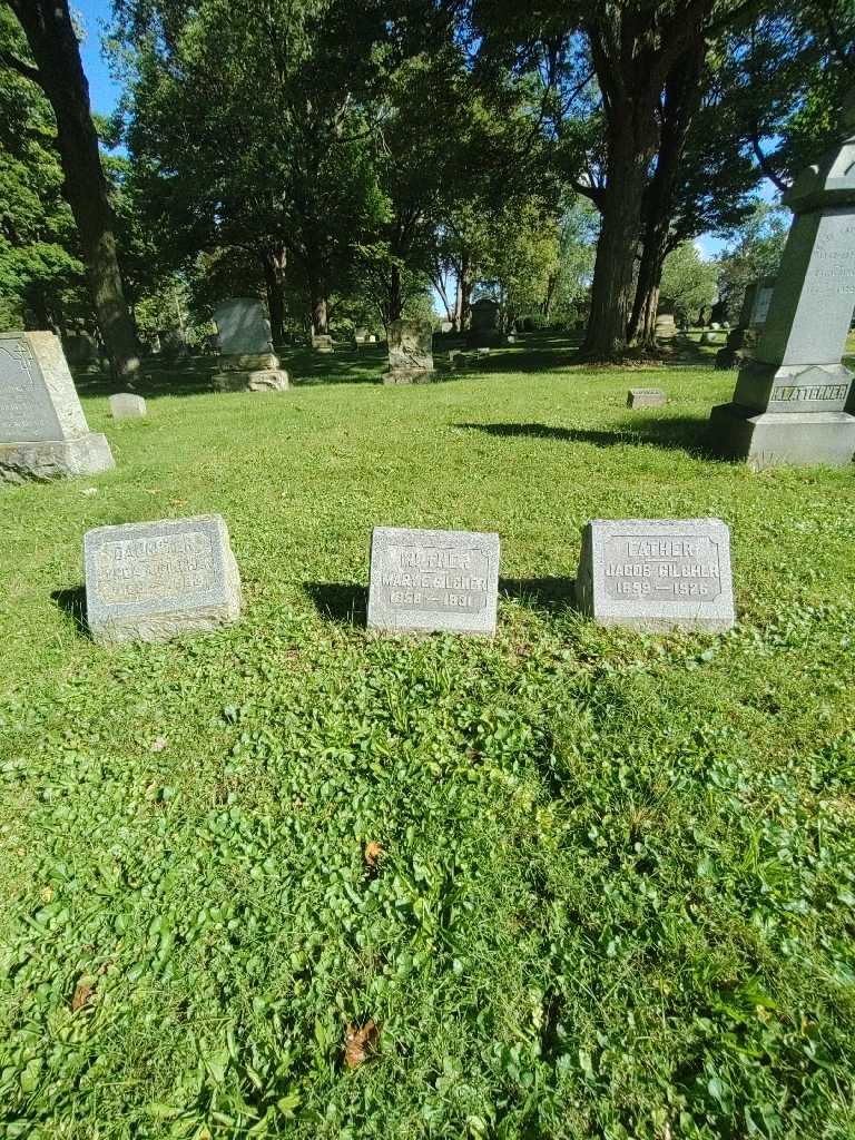 Mary E. Gilcher's grave. Photo 1