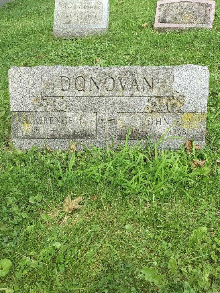 John F. Donovan's grave. Photo 2
