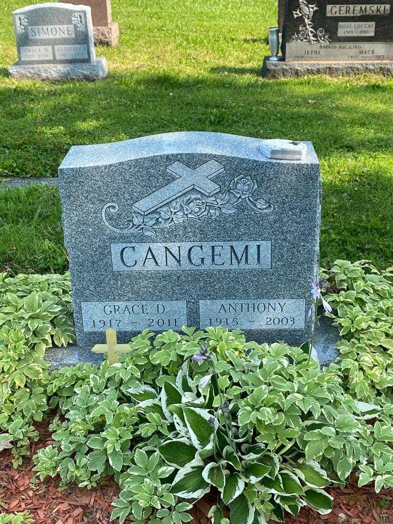 Grace D. Cangemi's grave. Photo 3