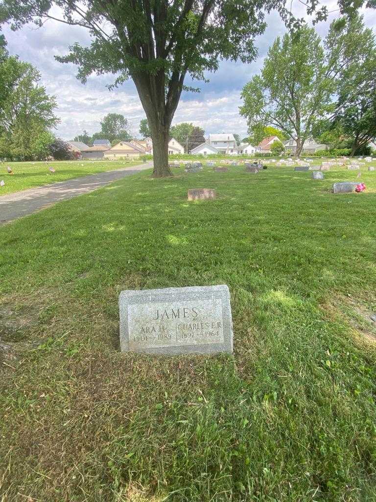 Charles E. James's grave. Photo 1