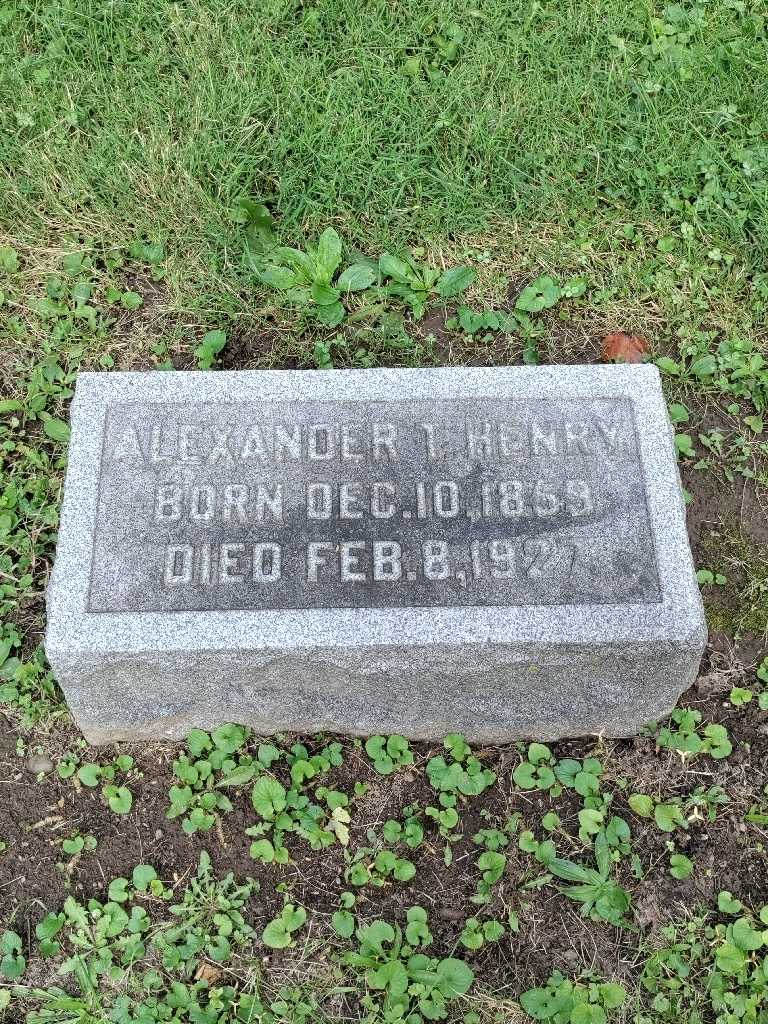 Alexander T. Henry's grave. Photo 3