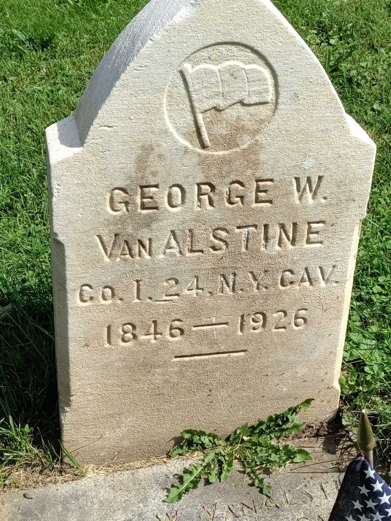 George W. Van Alstine's grave. Photo 3