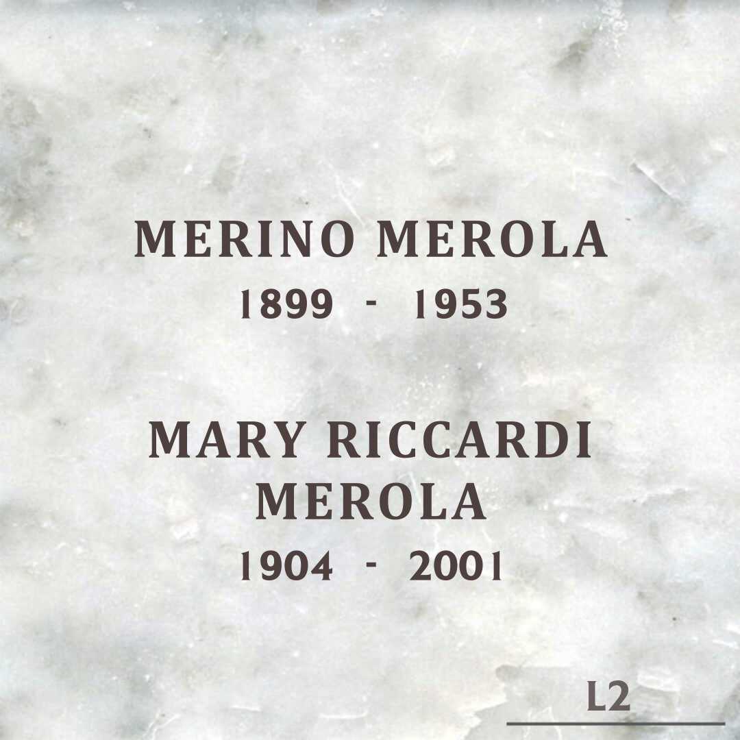 Mary Riccardi Merola's grave