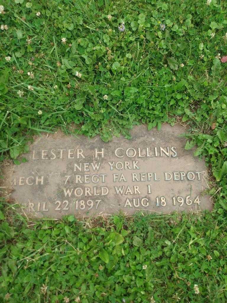 Lester H. Collins's grave. Photo 4