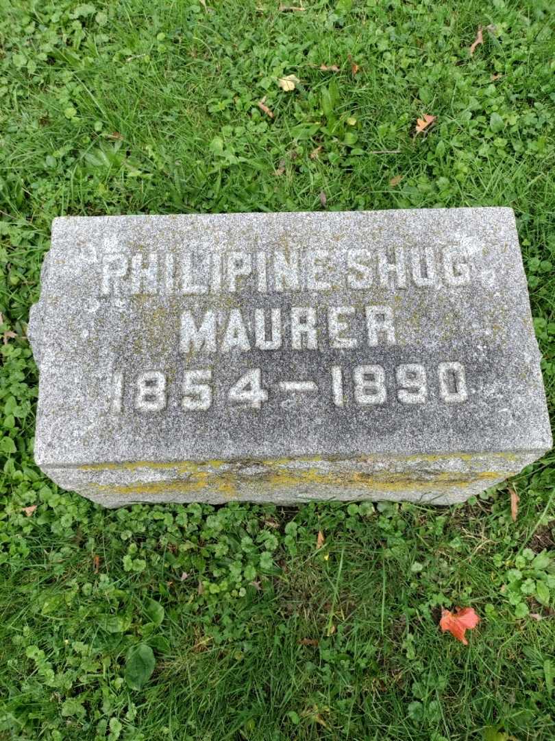 Philipine Shug Maurer's grave. Photo 3