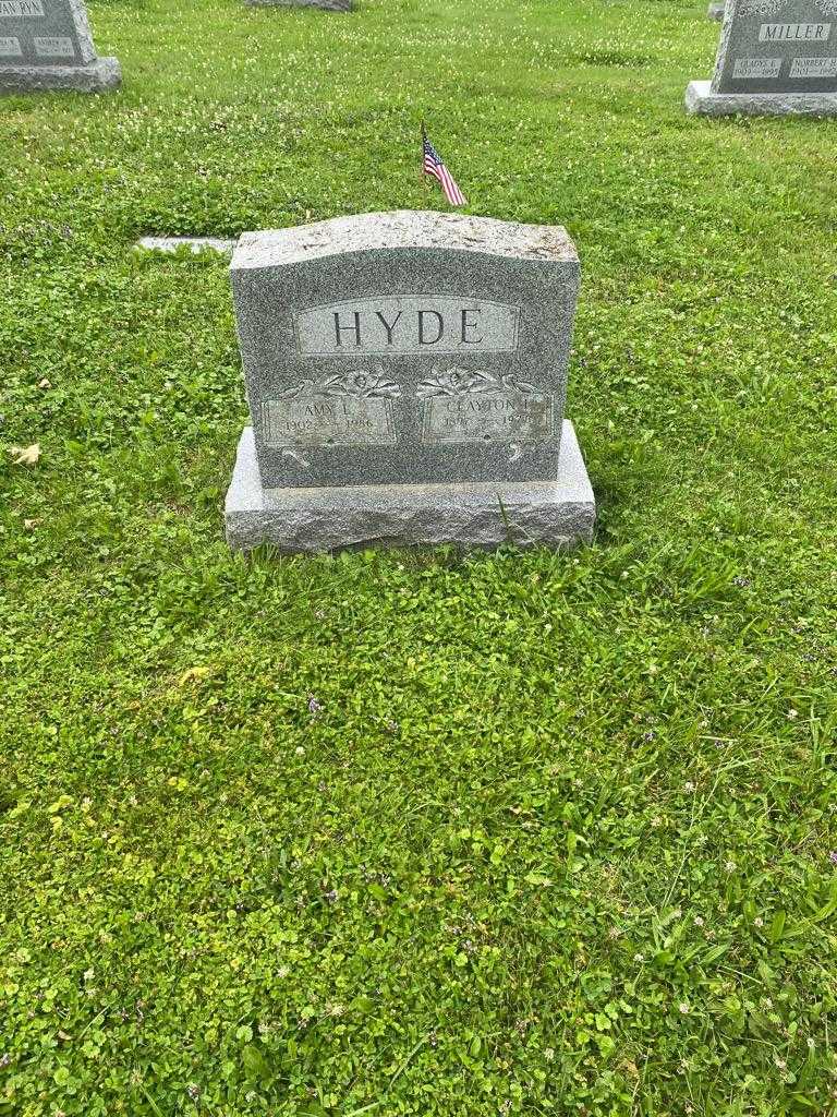 Amy E. Hyde's grave. Photo 2