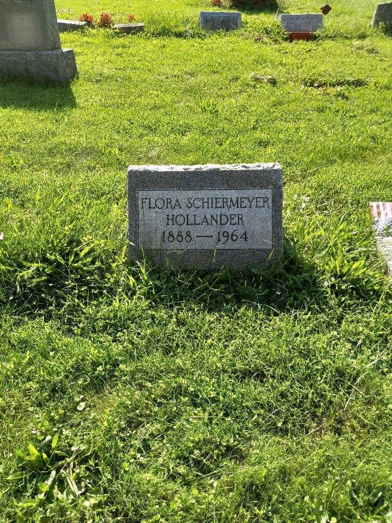 Flora Schiermeyer Hollander's grave. Photo 4