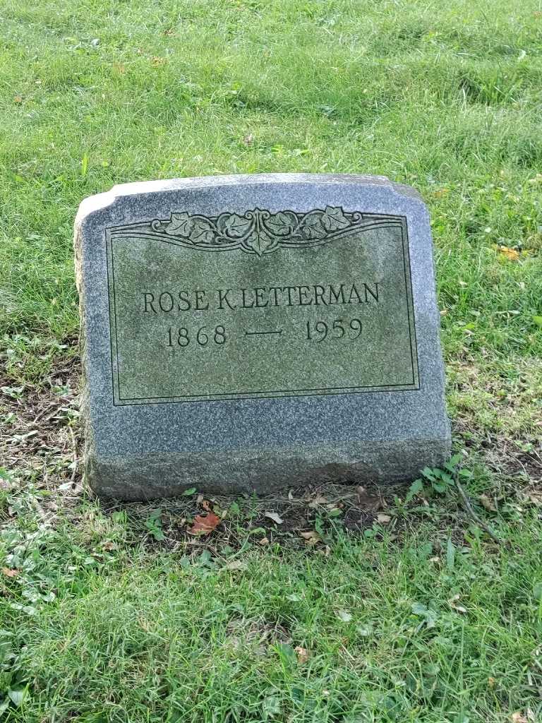 Rose Kelsen Letterman's grave. Photo 2