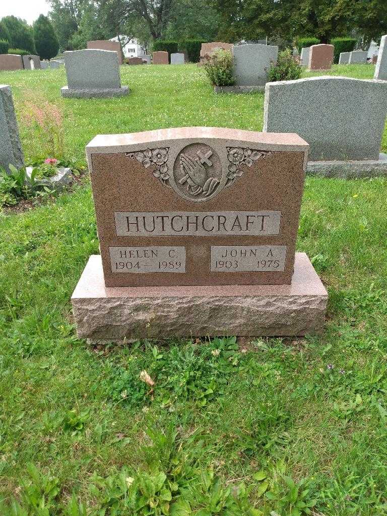 John A. Hutchcraft's grave. Photo 1
