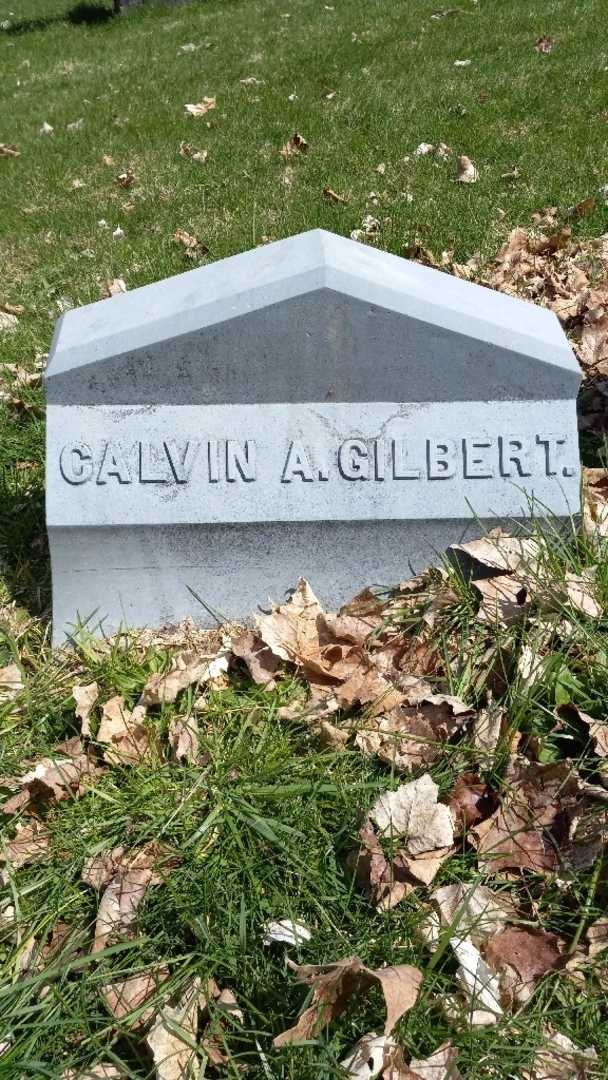 Calvin A. Gilbert's grave. Photo 4