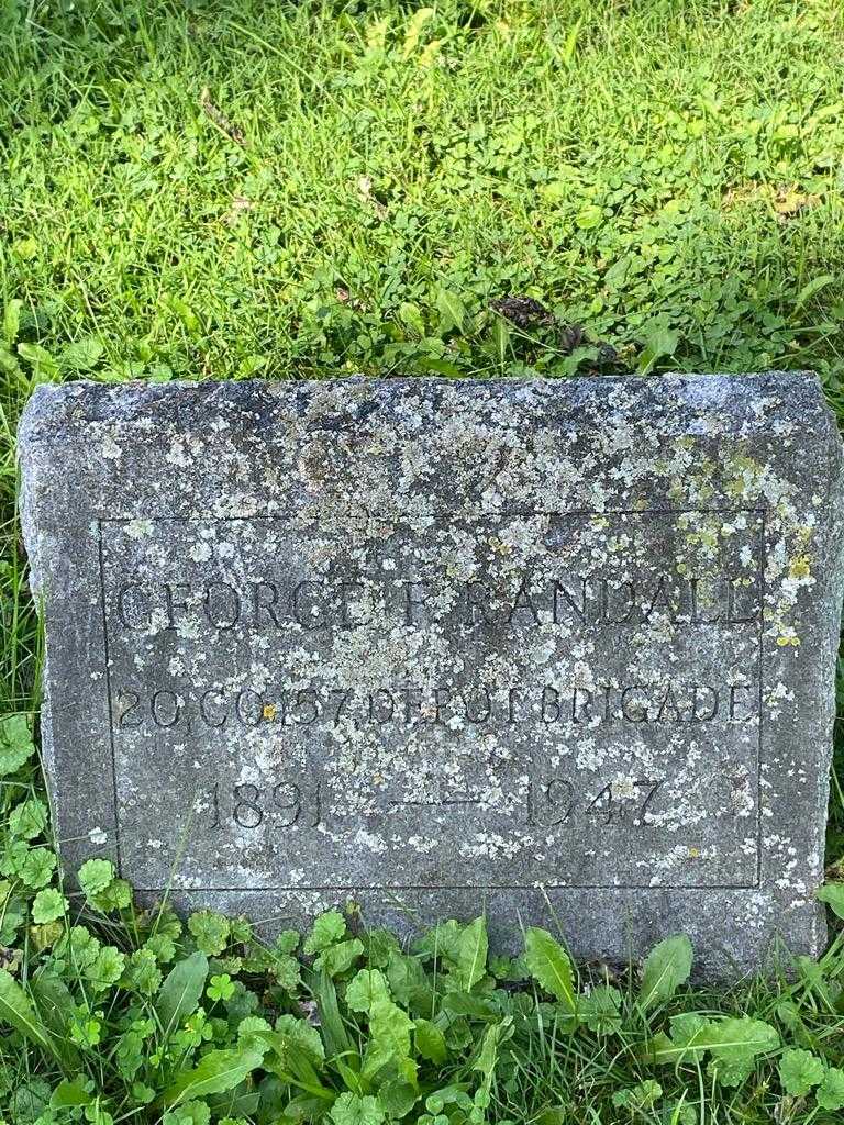 George F. Randall's grave. Photo 3