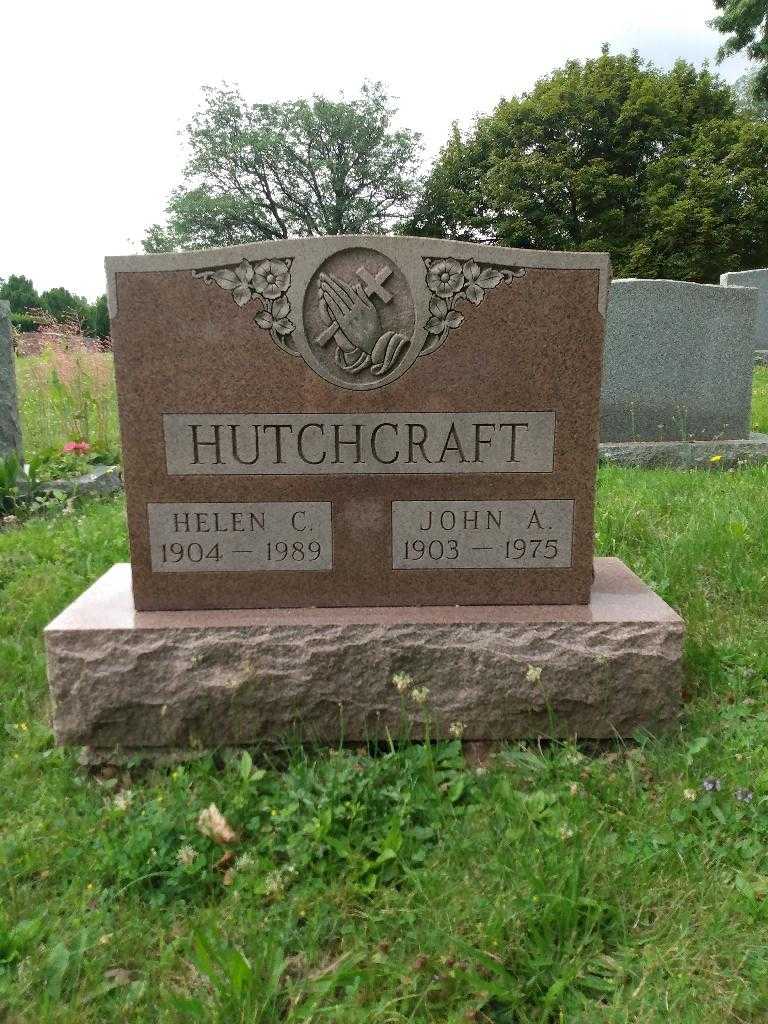 Helen C. Hutchcraft's grave. Photo 2