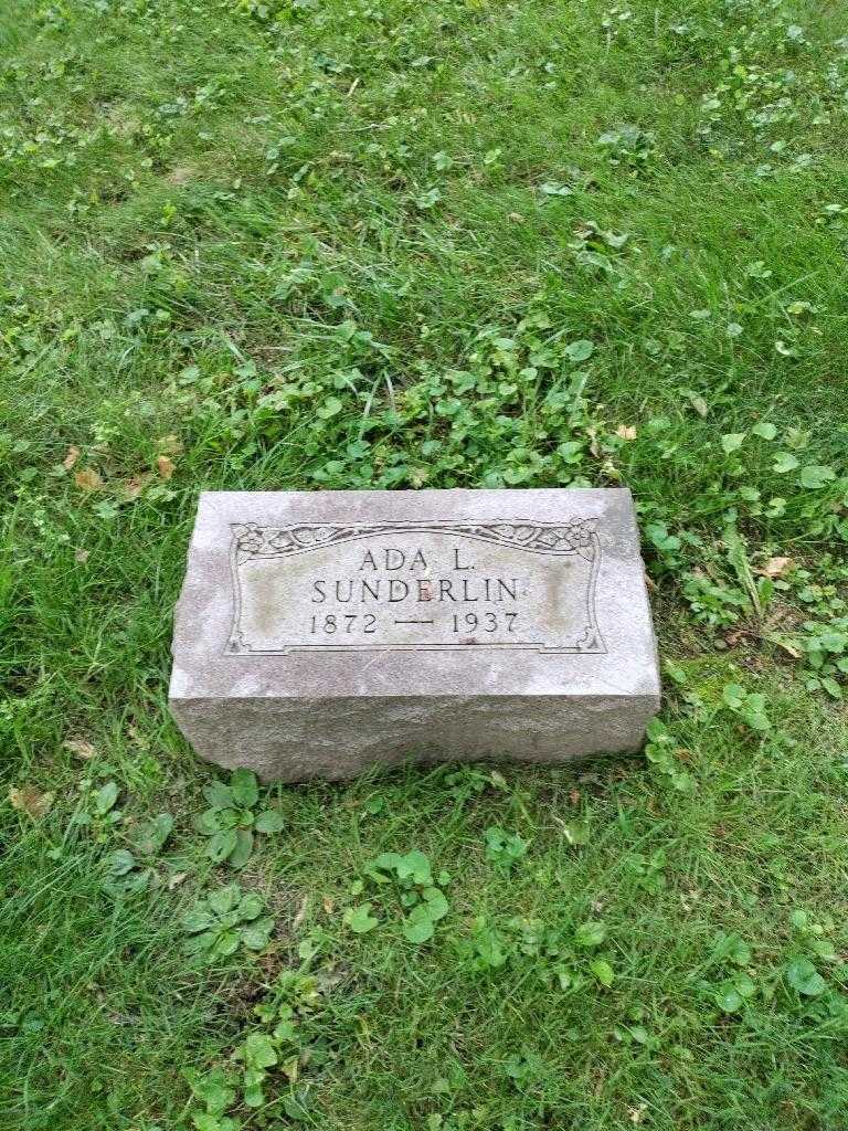 Ada L. Sunderlin's grave. Photo 2