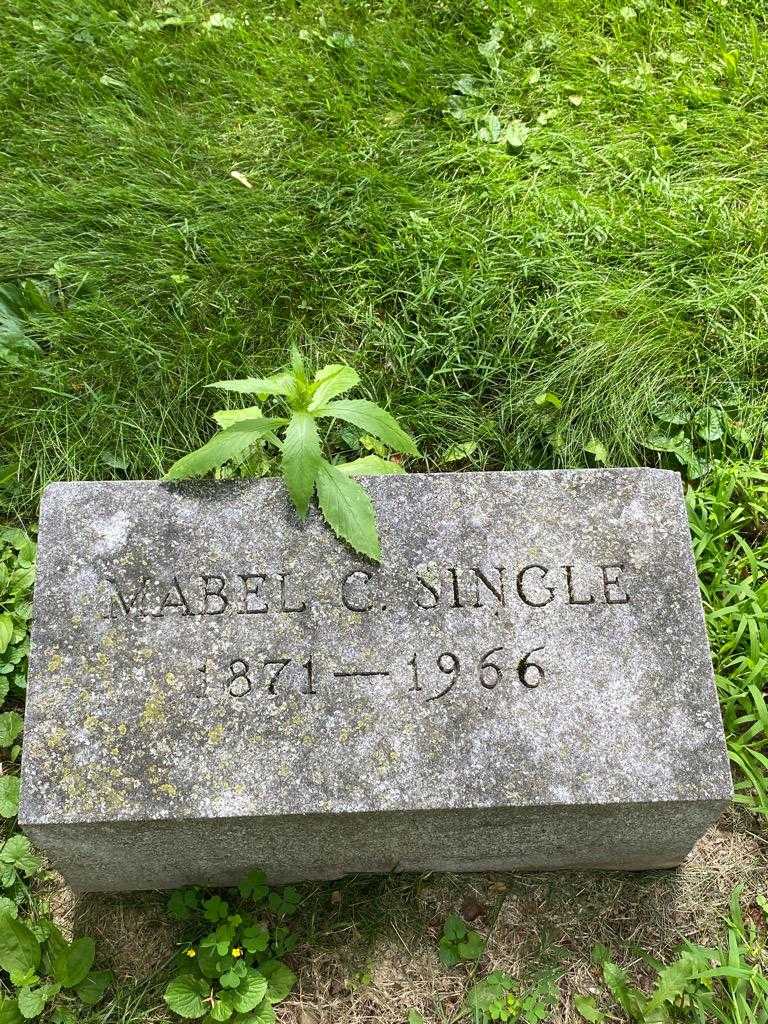 Mabel C. Single's grave. Photo 3