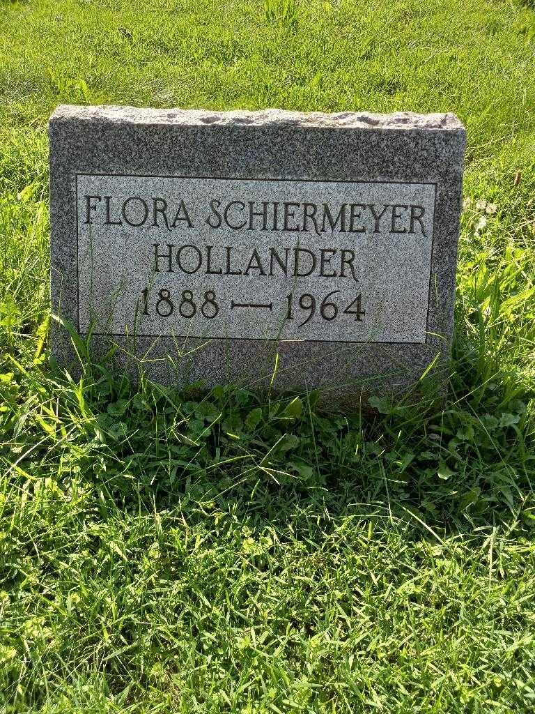Flora Schiermeyer Hollander's grave. Photo 5