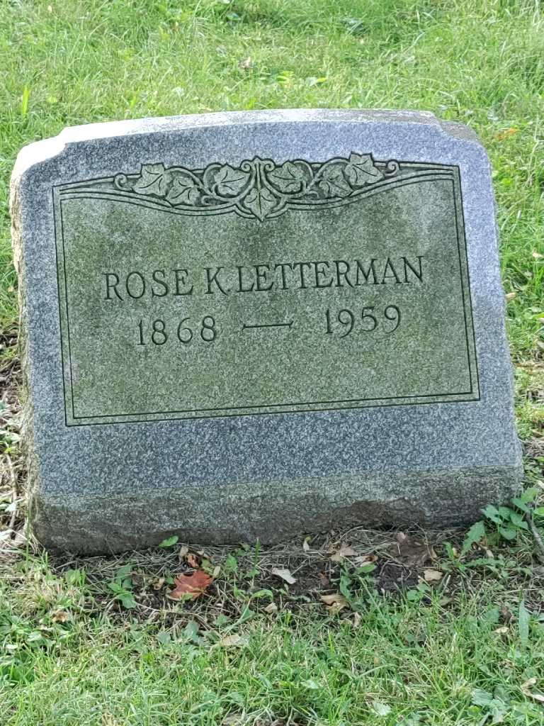 Rose Kelsen Letterman's grave. Photo 3