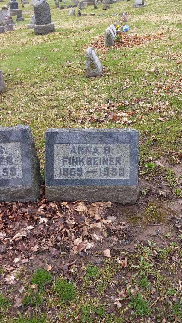 Anna B. Finkbeiner's grave. Photo 3