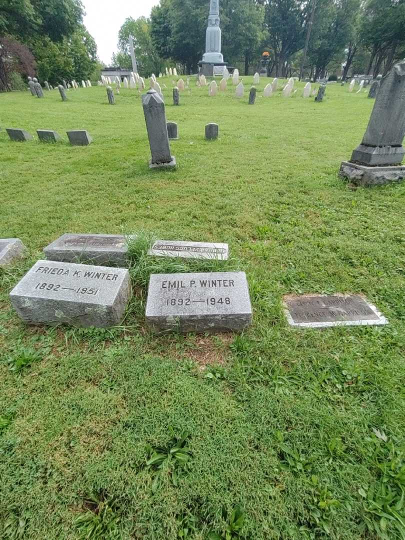 Emil P. Winter's grave. Photo 1