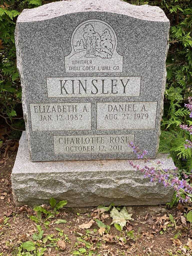 Charlotte Rose Kinsley's grave. Photo 3